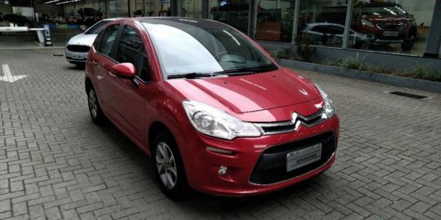 CITROEN C3 TENDANCE 1.5 8V FLEX Vermelho 2015/2016