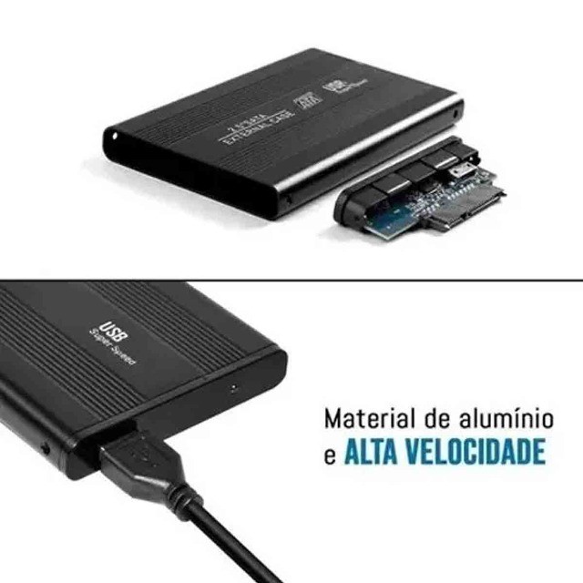 Case 2.5 Gaveta Externa Hd Sata Notebook Pc Xbox Usb - Foto 2