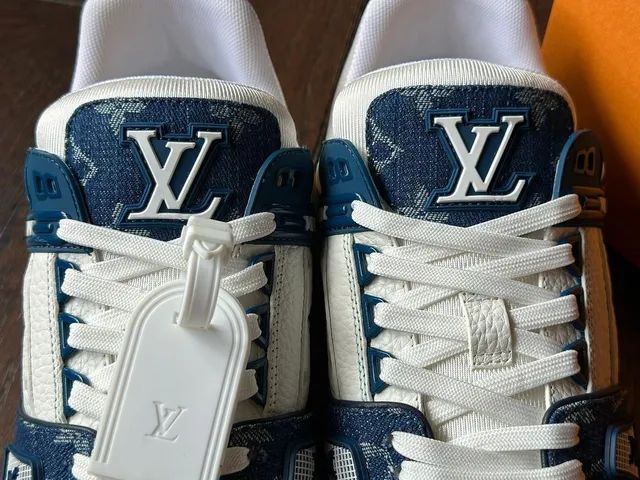 Louis Vuitton Trainer Blue Denim  - Foto 2