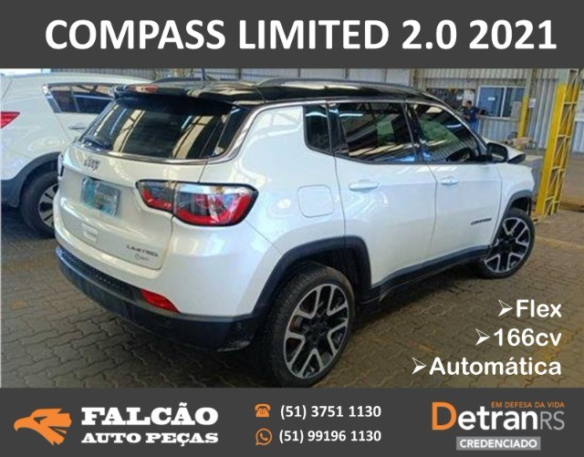 Jeep Compass limited F H 2020/2021 sucata em peças  - Foto 2