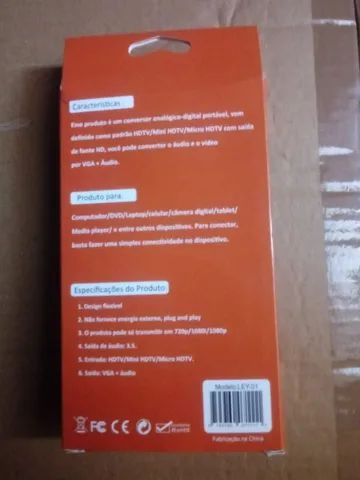 Conversor hdmi vga [novo] - Foto 2