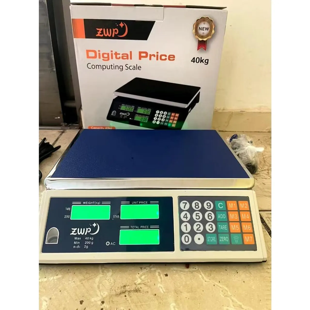 Balança digital comercial 40 kg com bateria Recarregável