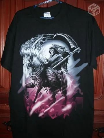 Camisa Caveira Rock Importada Americana - Foto 2