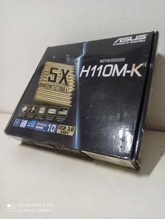 Placa Mãe Asus H110M-K - 2 unidades 