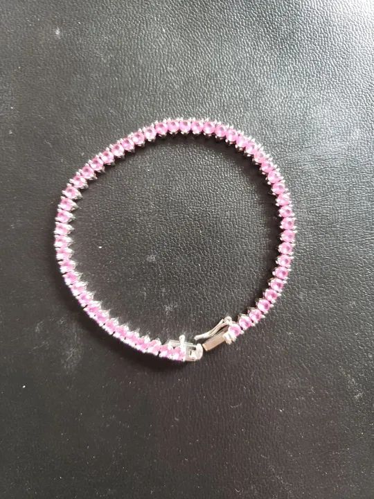 Pulseira de Prata com zirconia 