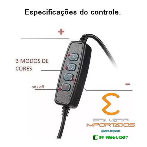 Ring Light Portátil de Mesa Com Tripé 6 Polegadas - Foto 5