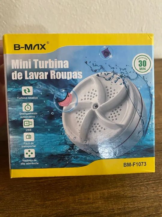 Mini Turbina de Lavar Roupas B-MAX - Ideal para Lavar Roupas Delicadas! - Foto 2