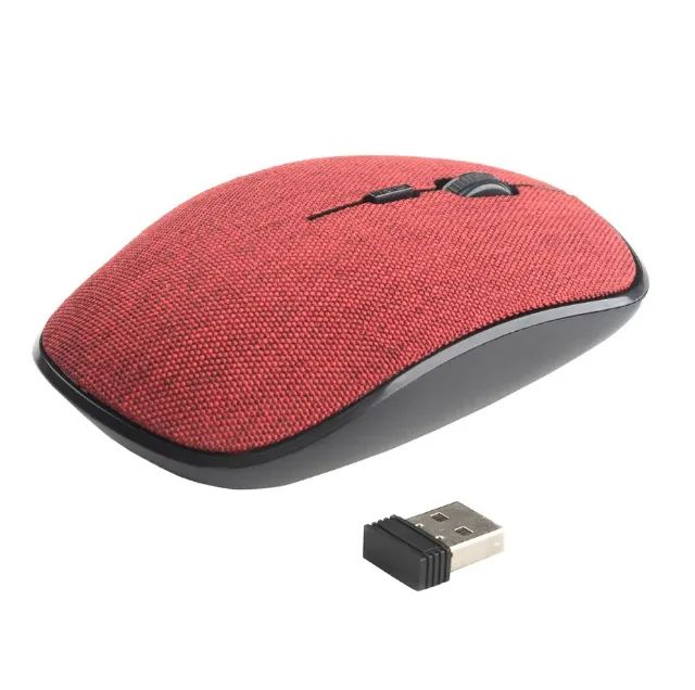 Mouse Sem Fio USB GT Colors em Tecido Red - WZetta - Foto 5