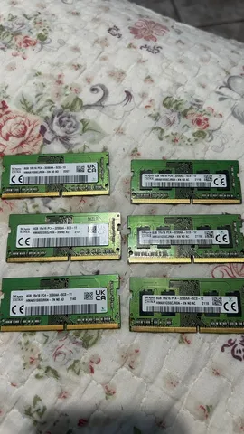 Memórias ddr4 4gb e 8gb