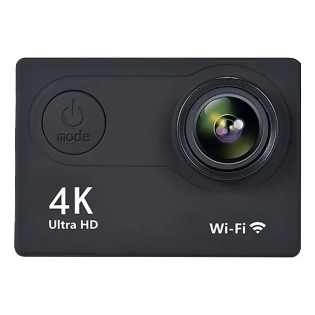 câmera de ação impermeável p 30m com wi-fi e grande angular