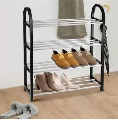 Sapateira 4 Andares 8 Pares Prateleira Organiazação Calçados Sapatos Tênis Multiuso z897