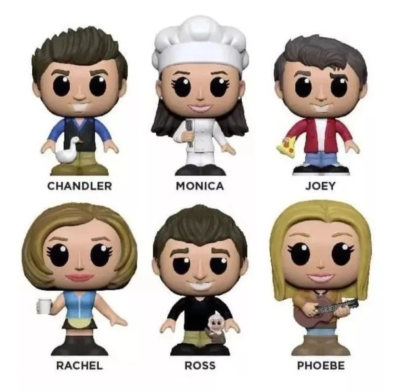 Coleção 6 Bonecos Seriado Friends (Oficial Johnny Rockets)