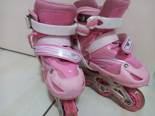 Patins 3 rodas ajustáveis - Foto 2