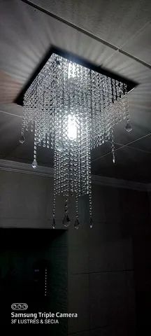Lustre Base em espelho 40x40cm - Foto 4