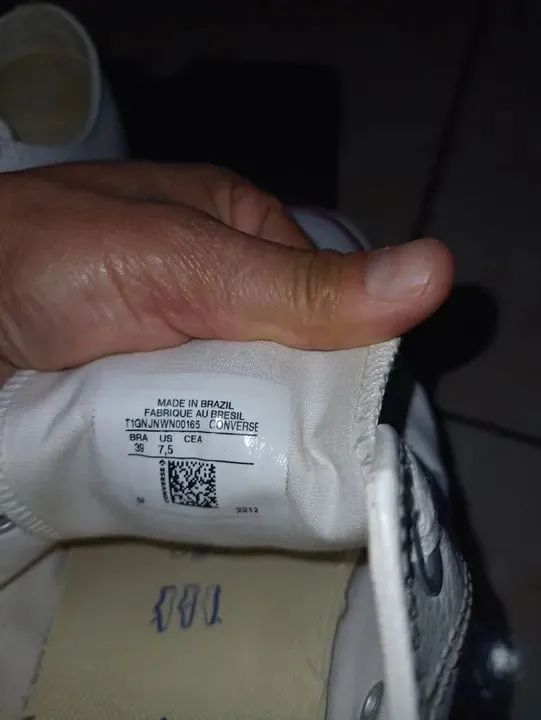 All Star Couro Branco 39 - Foto 4