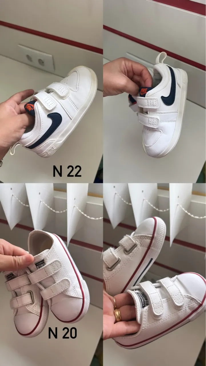 Tênis Infantil Nike e Converse - Tamanhos 20 e 22