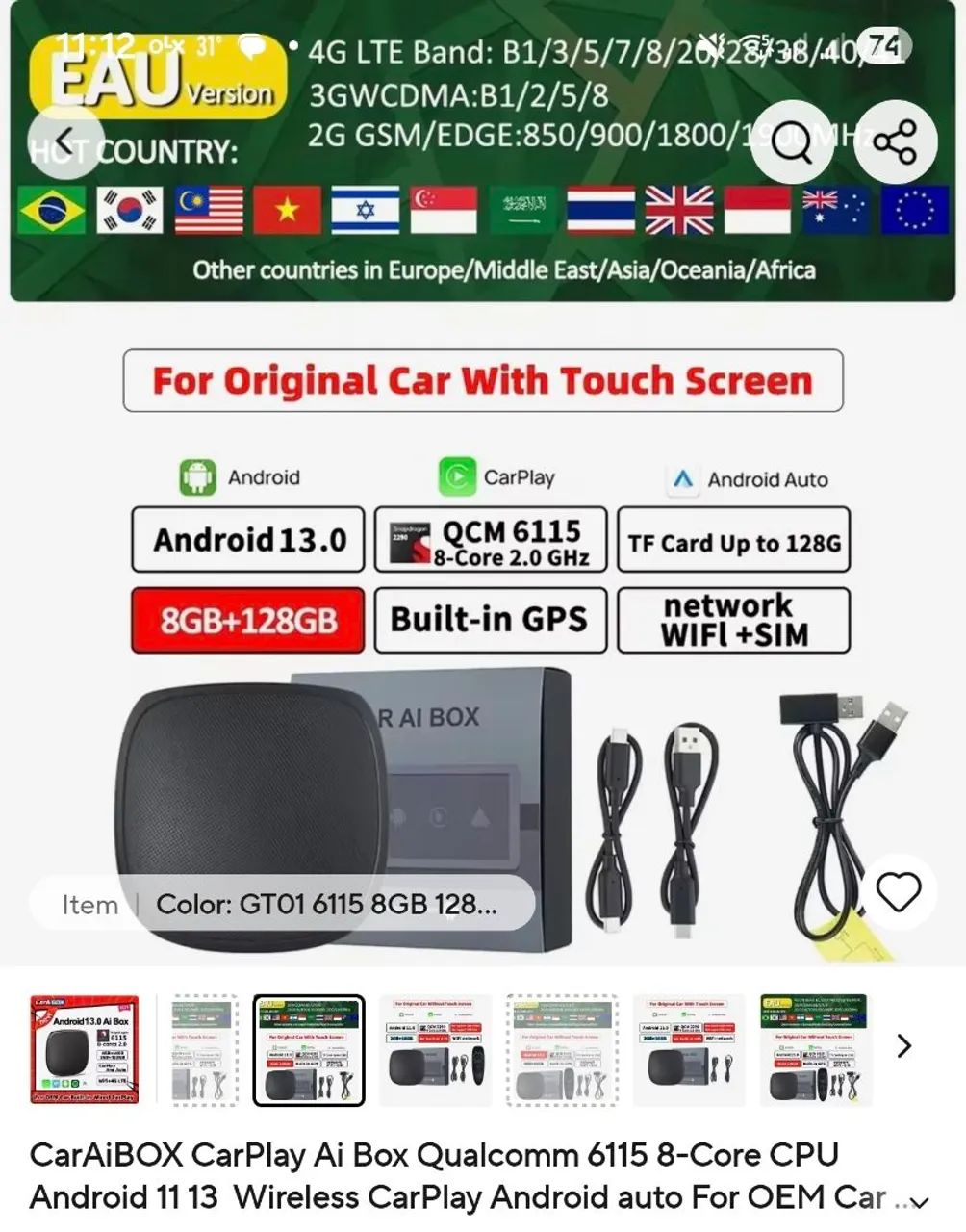 CarAIBox Carplay Android