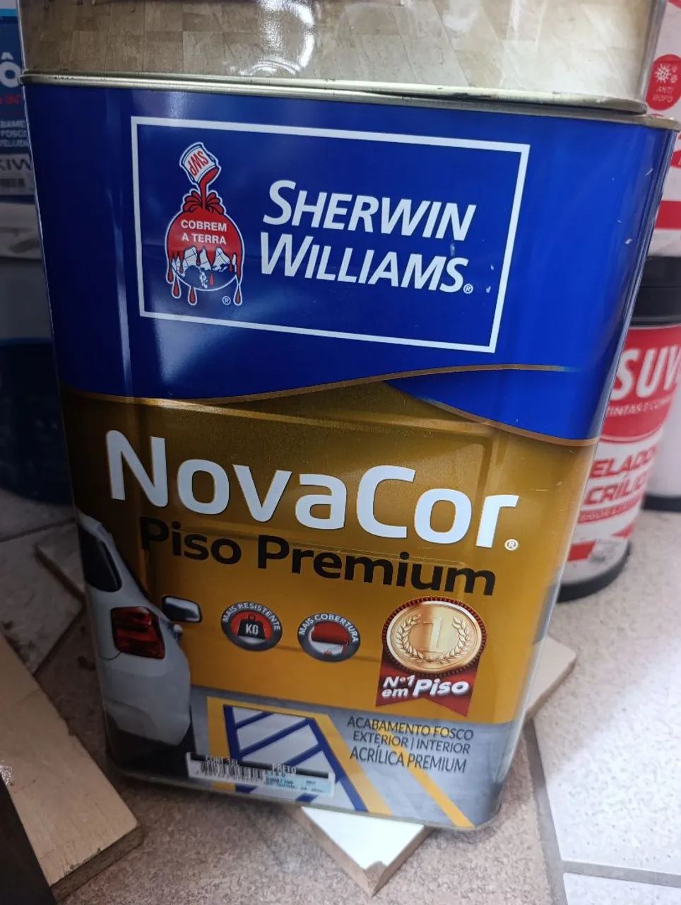 Tinta NOVACOR Piso Premium cor Preto. - Foto 2