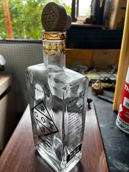 Colecionador garrafa vidro Mastiha Grécia - Foto 3