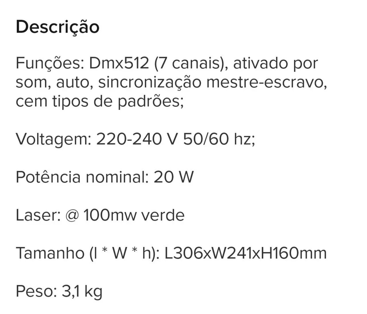 Laser show verde 100mw DMX auto som Shinp SL5 - Foto 6