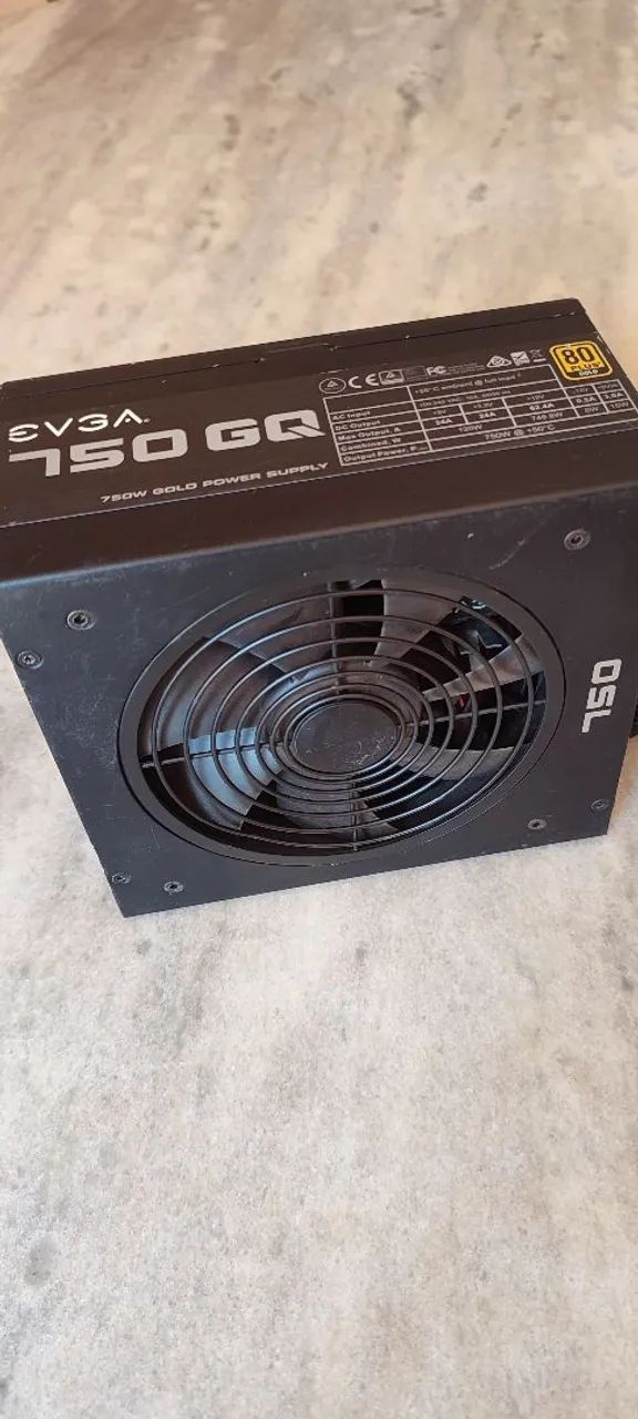 Fonte 750w EVGA 80 Plus GQ (Ouro) - Foto 2