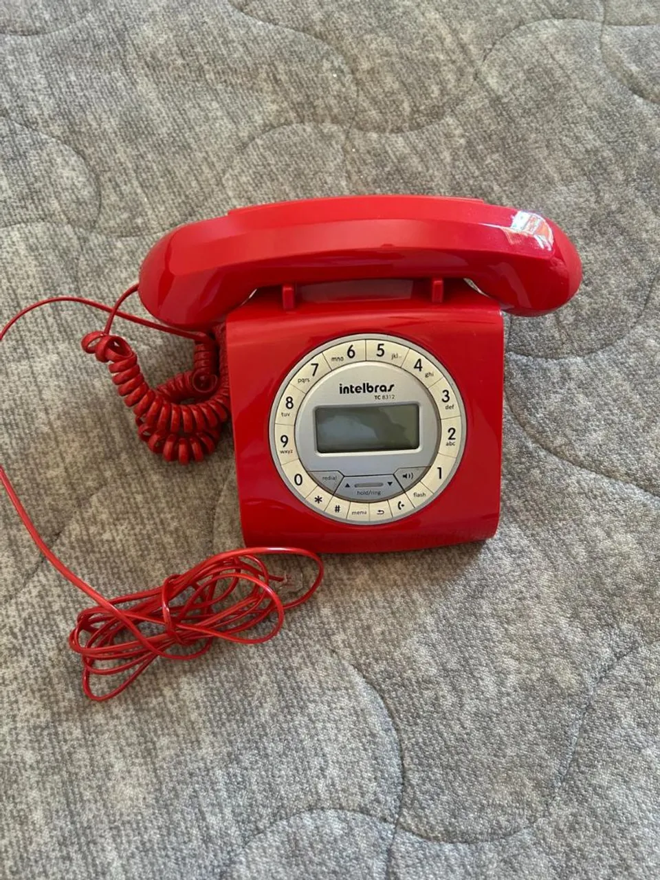 Telefone Fixo Intelbras TC 6312 Vermelho