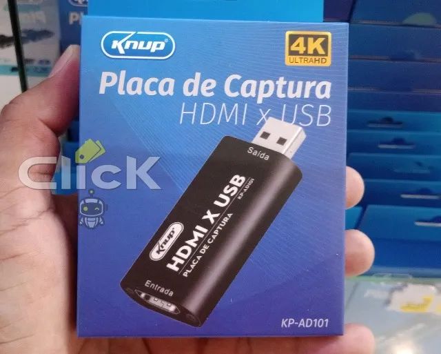 Placa de Captura HDMI x USB Full HD 1080p Knup, entregamos
