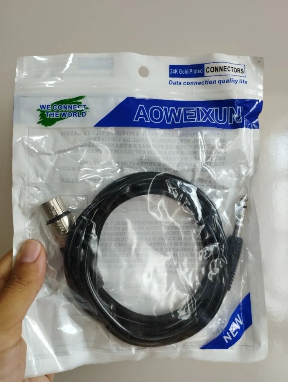 Cabo de microfone P10/XLR - Foto 3