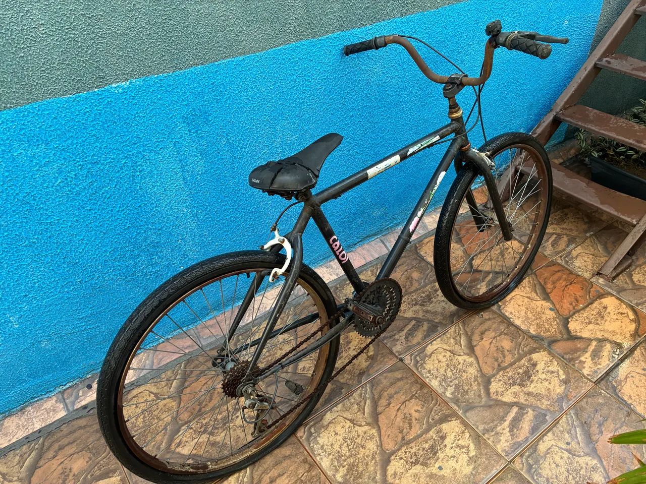 Bicicleta Caloi Safari Cruiser antiga para restaurar