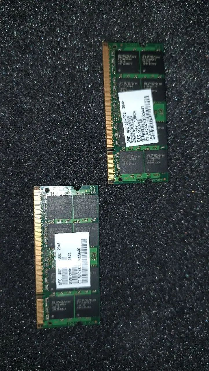 Memória RAM Elpida 4Gb - 2x2GB DDR2 Notebook - Foto 4
