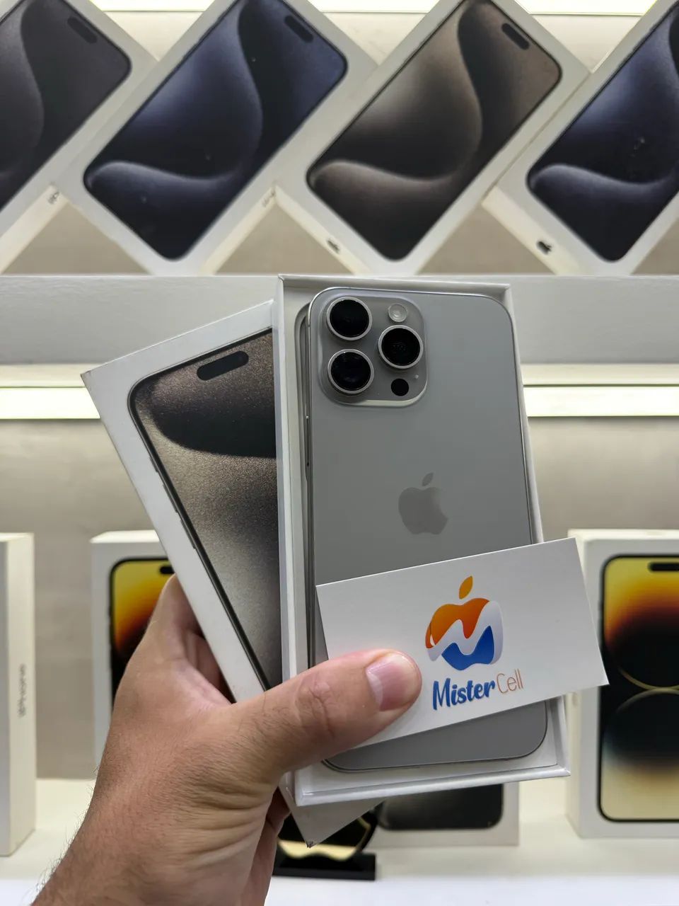 IPHONE 15 PRO MAX NATURAL COM CAIXA 256GB PROMOÇÃO SEMI NOVO