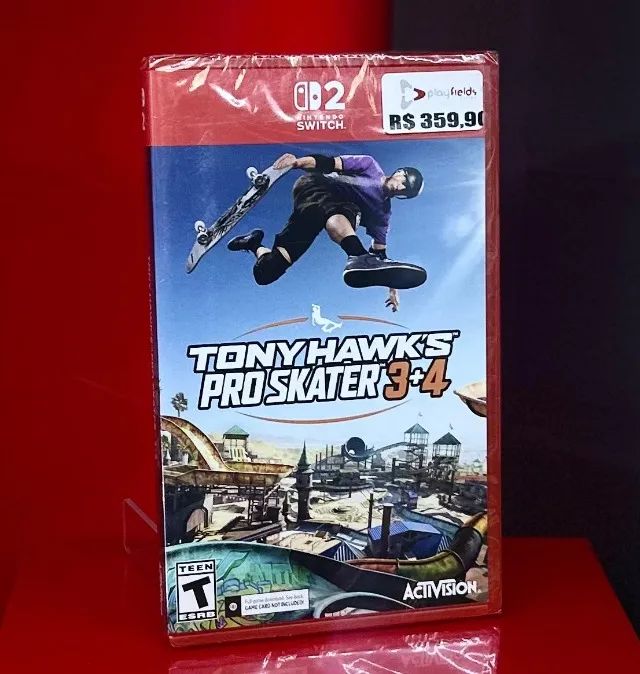 Nintendo Switch 2 Jogo Tony Hawk's  Pro Skater 3 + 4 - Standard Edition - Code in box 