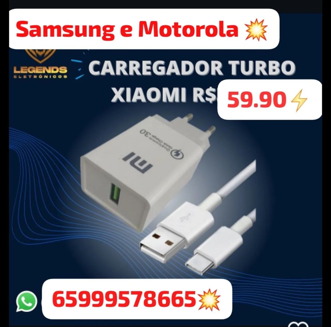 Carregador Turbo Xiaomi