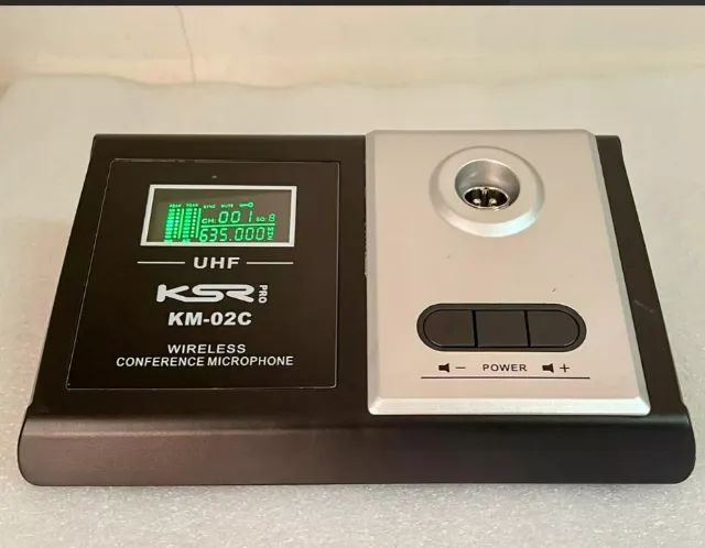 Microfone Gooseneck Sem Fio Reunião Pulpito Ksr Km2c 96 Cns - Foto 2