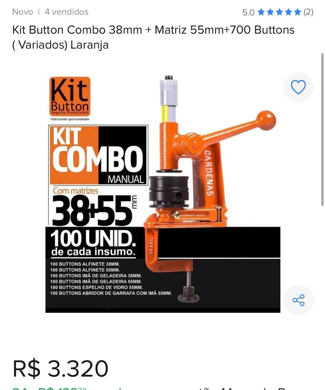 Kit Button Combo + Matriz 