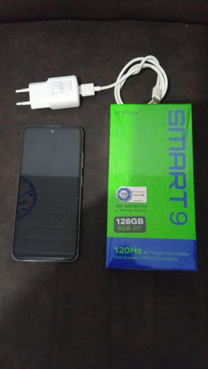 Smart infinix 9 semi novo, 3 meses de uso
