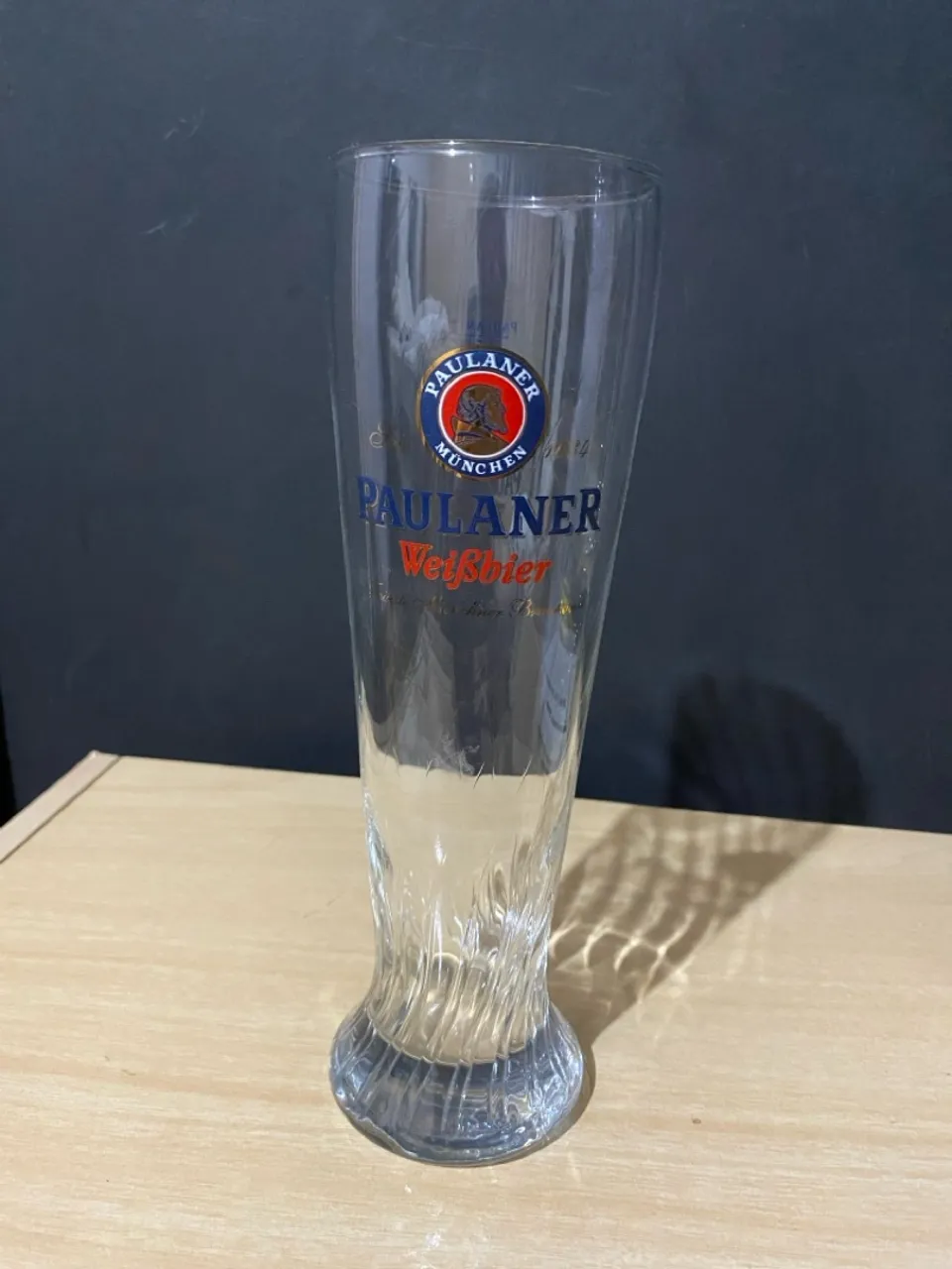 Copo Oficial Paulaner Weissbier 500ml Novo - 15.3 centímetros de altura