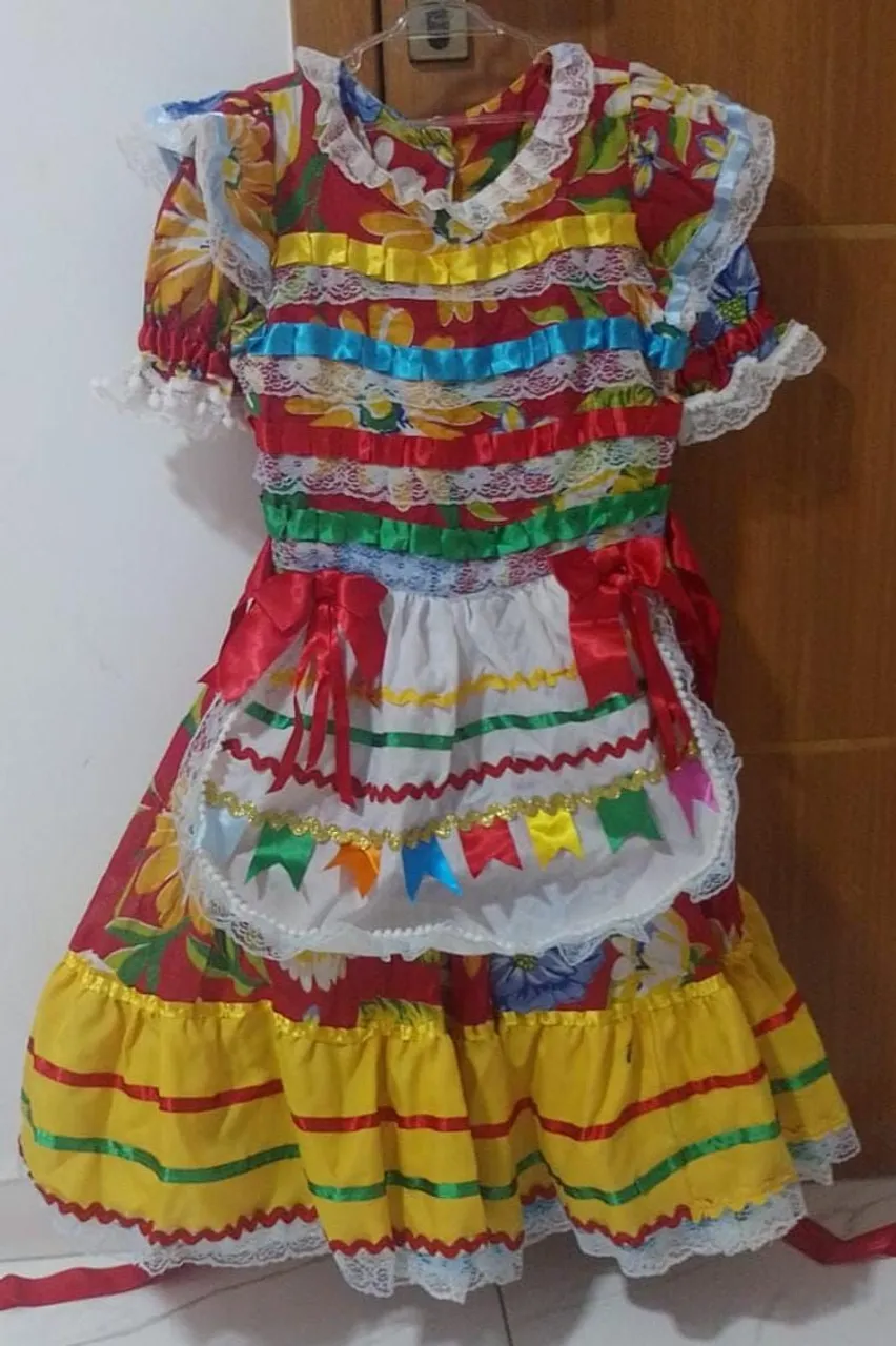 Vestido Festa Junina Infantil