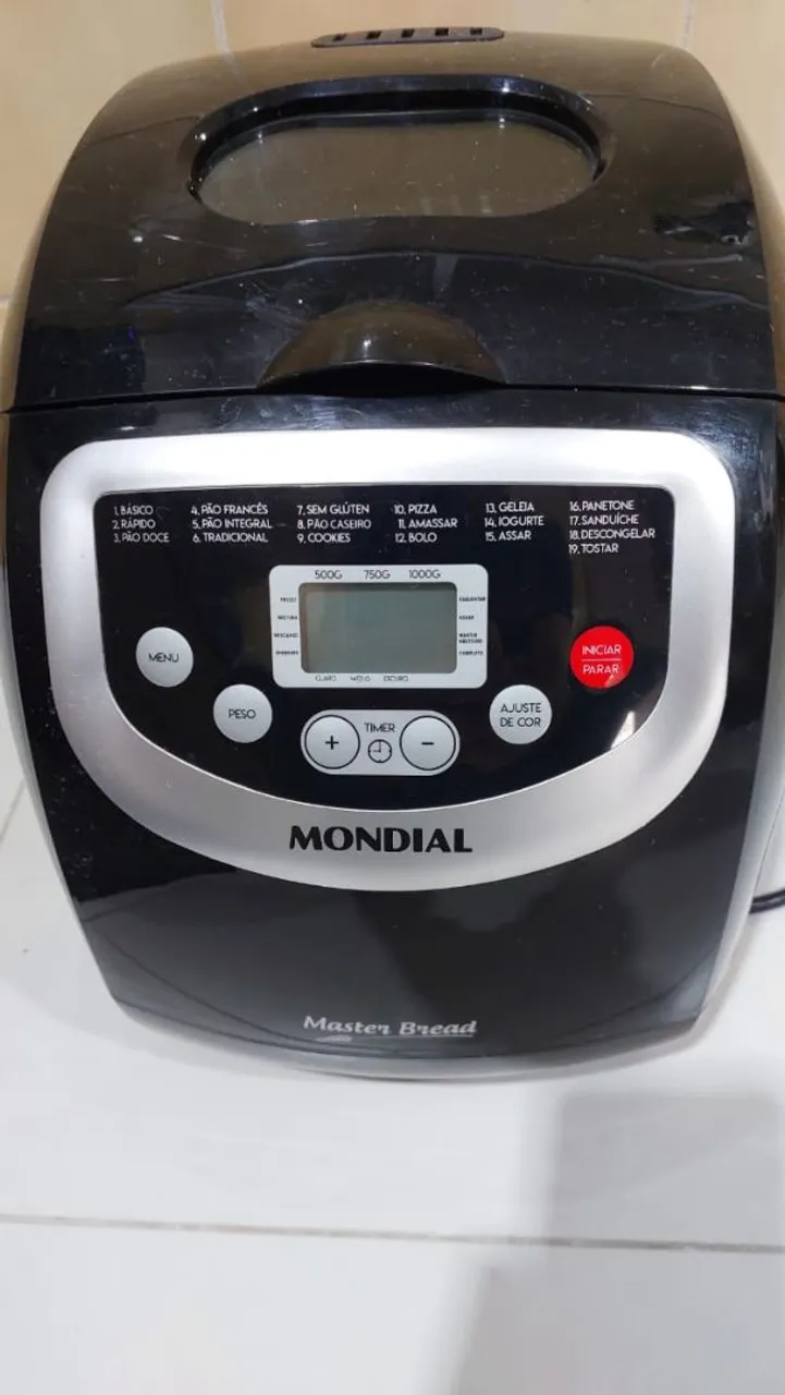 Máquina de Fazer Pão Mondial Master Bread
