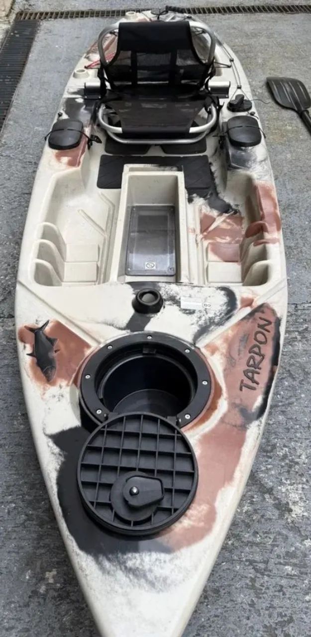 Caiaque tarpon de pesca completo aceita pedal - Foto 3