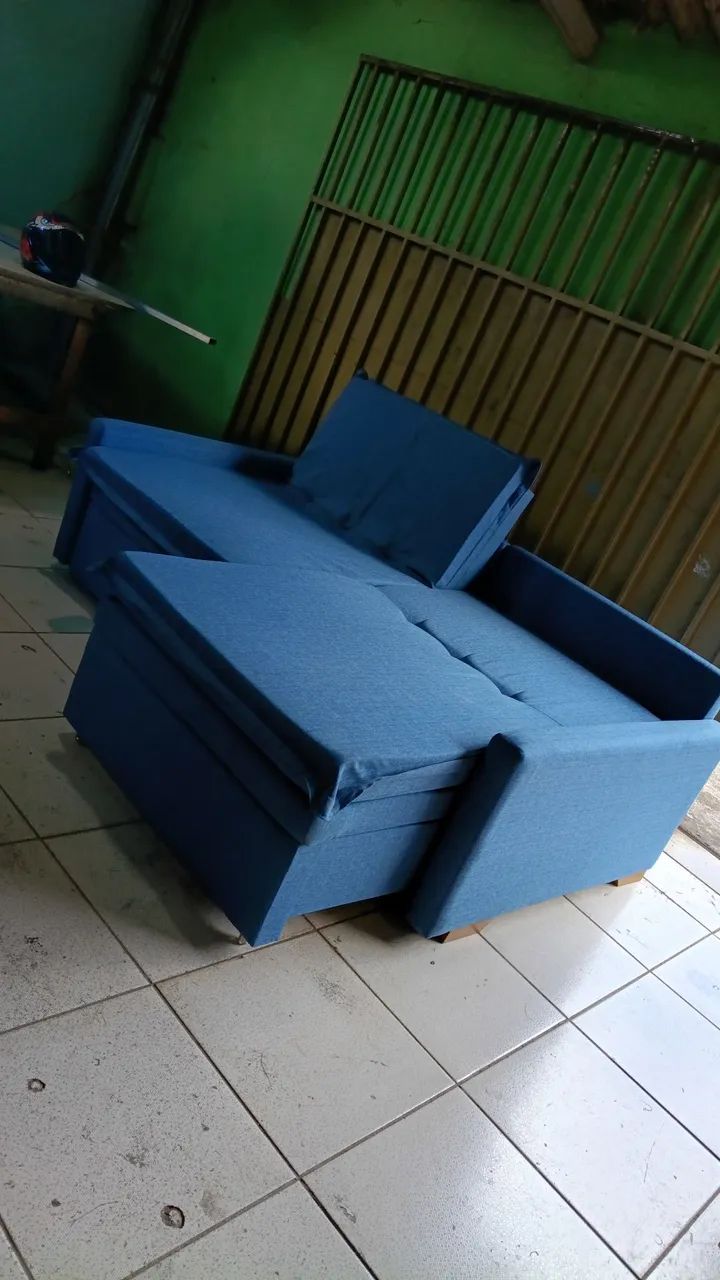 Sofá caixa zero com baú fabricação própria sob medida e encomenda  - Foto 4