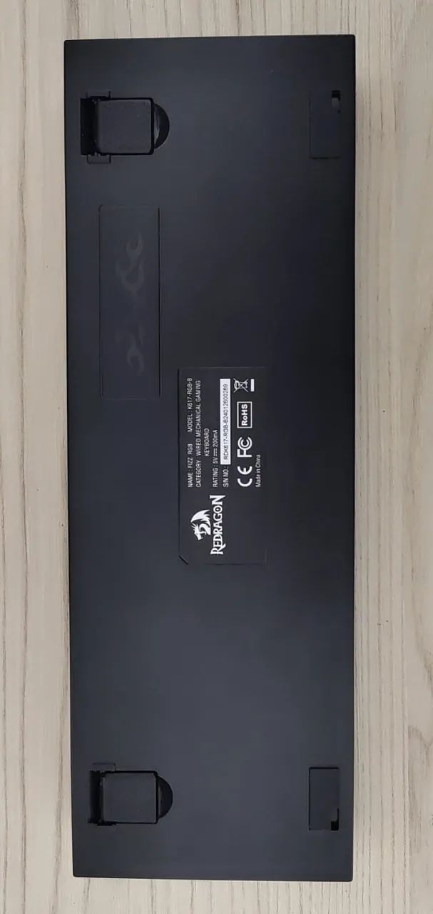 Teclado Mecânico Redragon Fizz RGB Black - NOVO - Foto 5