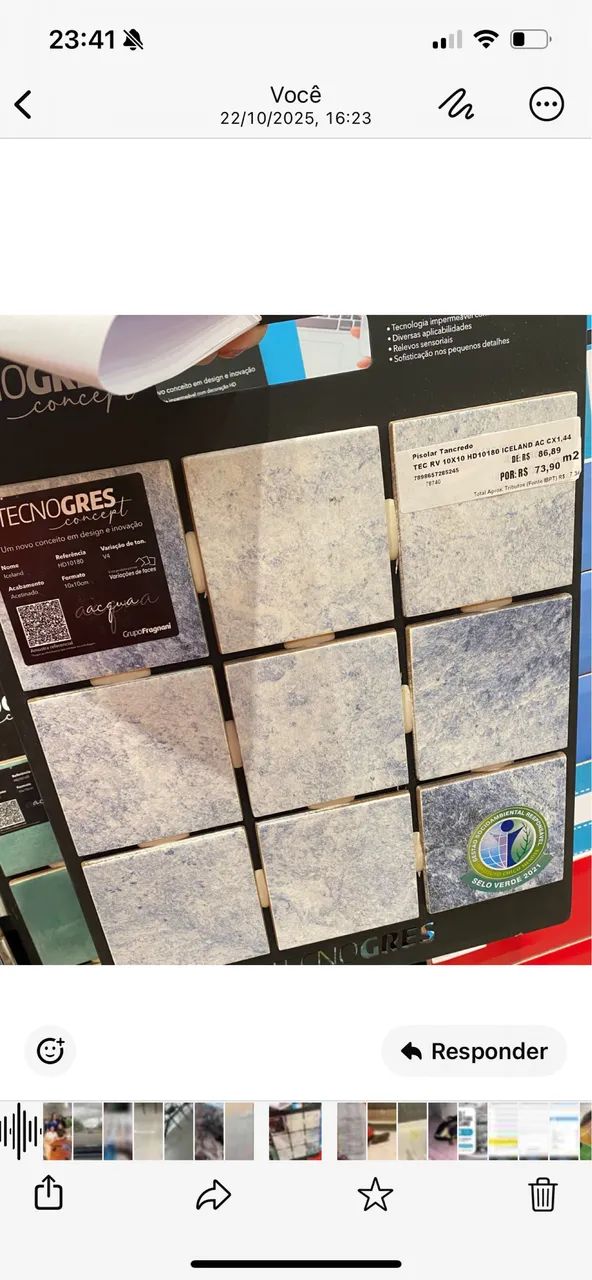 Revestimento piscina - 59 metros quadrados 64319183835010120