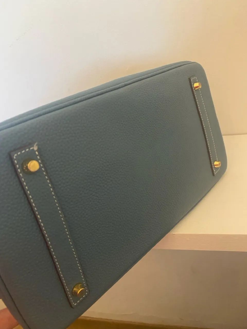 Bolsa Birkin 35 em couro legítimo  - Foto 4