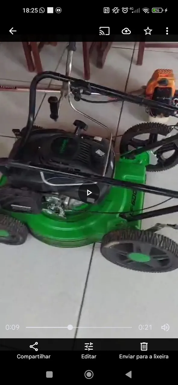 Cortador de grama trap modelo Lf600rm a gasolina