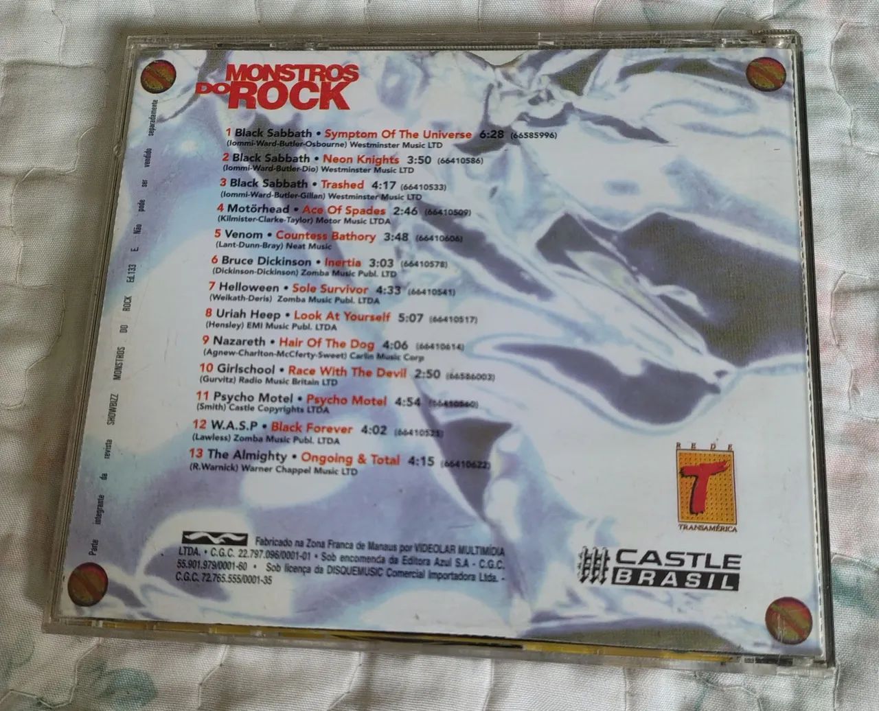 CD 'Monstros do Rock' Vol. 4 - Coletânea Showbizz - Foto 2