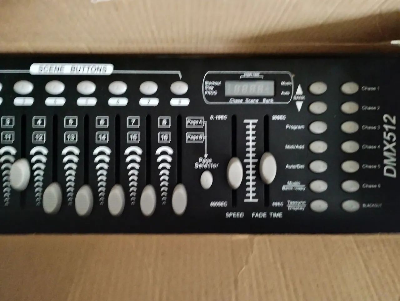 Mesa de Som DMX512 12 Canais Iluminação DJ