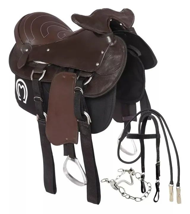 Sela Completa Para Cavalo - Couro Legítimo