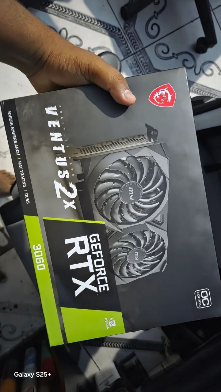 Placa de Vídeo MSI GeForce RTX 3060 Ventus 2X OC