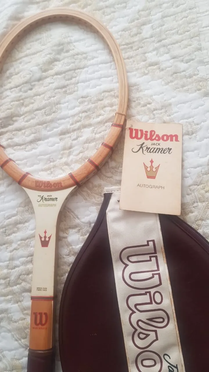 Raquete de Tênis Wilson Autograph com bolsa de couro